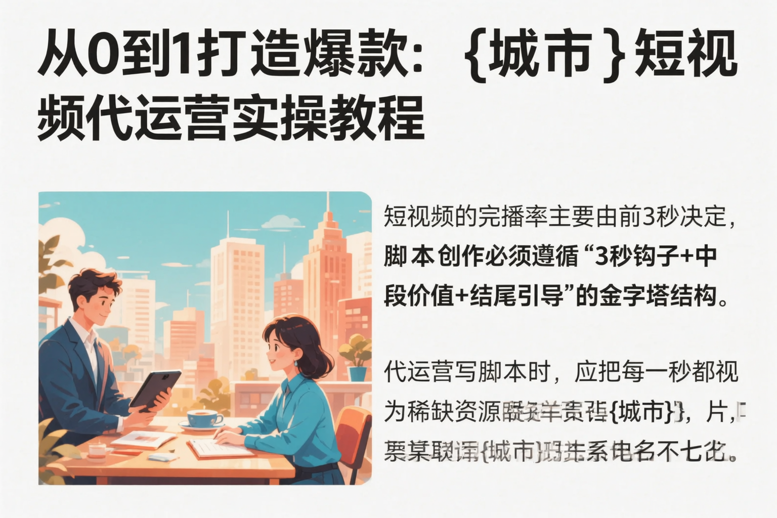 从0到1打造爆款:克孜勒苏短视频代运营实操教程