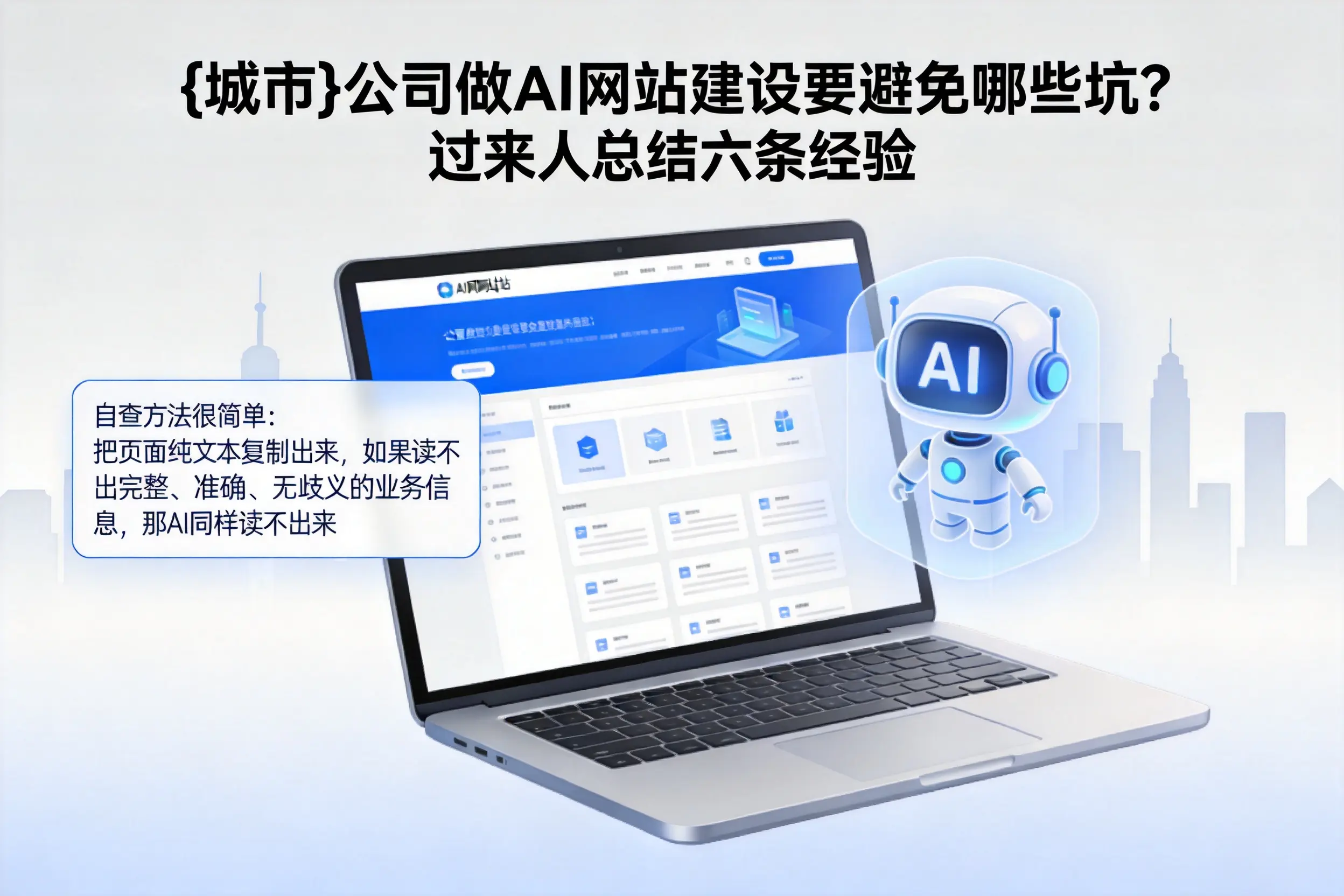 克孜勒苏公司做AI网站建设要避免哪些坑?过来人总结六条经验