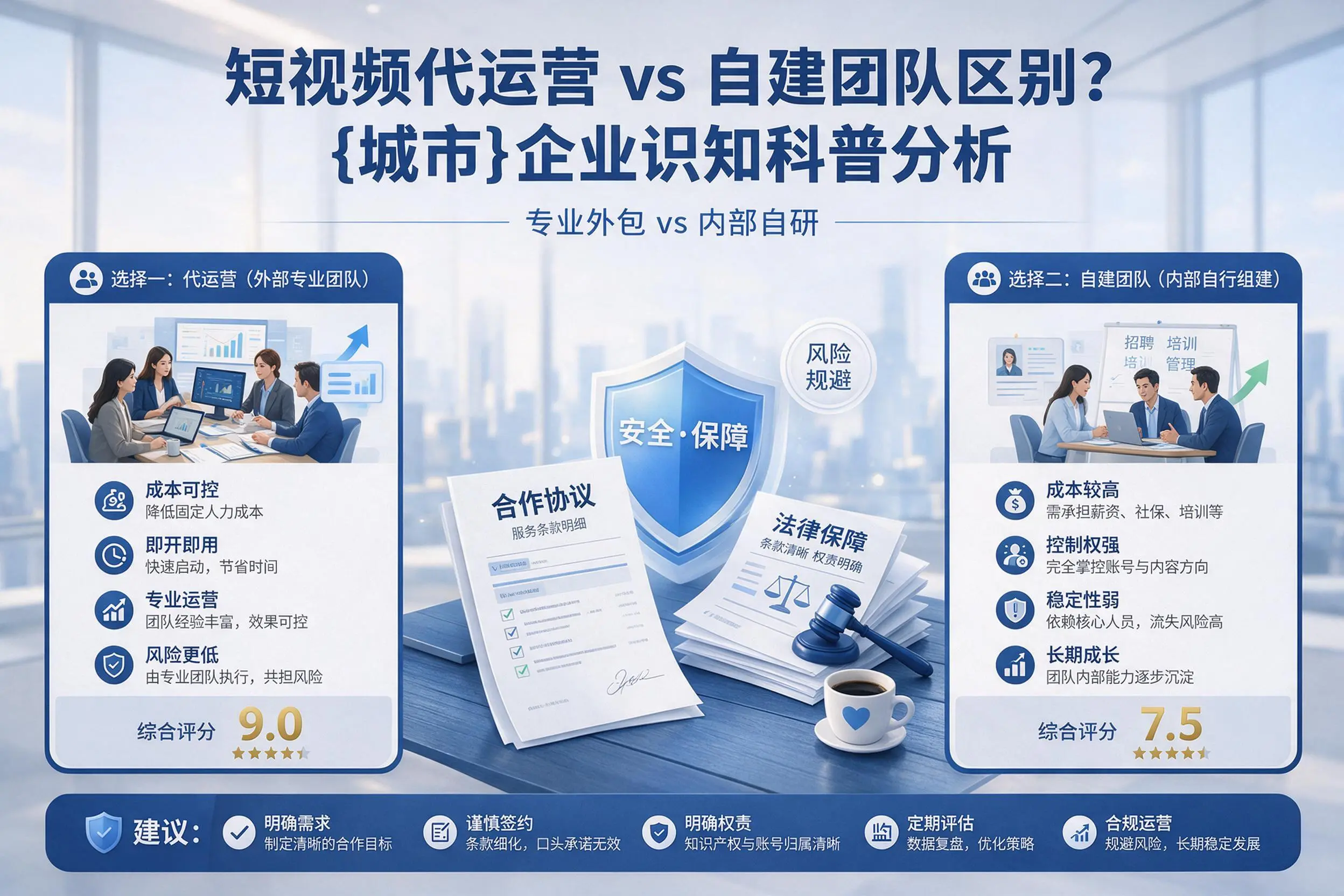 短视频代运营与自建团队区别？克孜勒苏企业认知科普分析