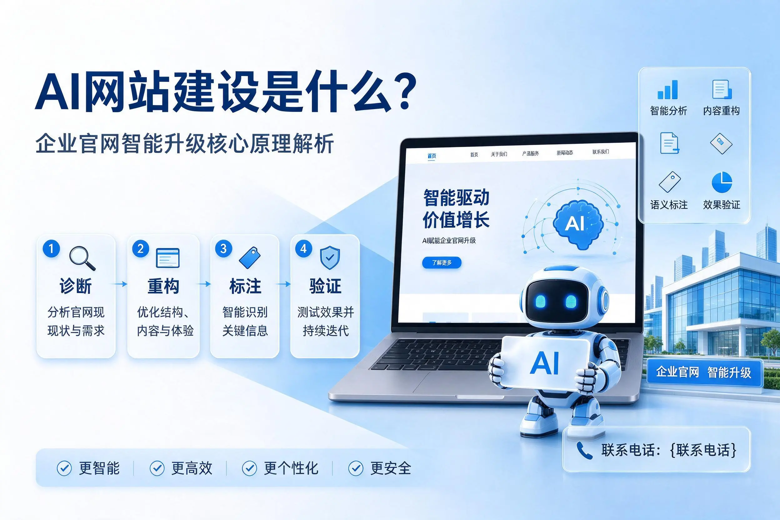 AI网站建设是什么?克孜勒苏企业官网智能升级核心原理解析